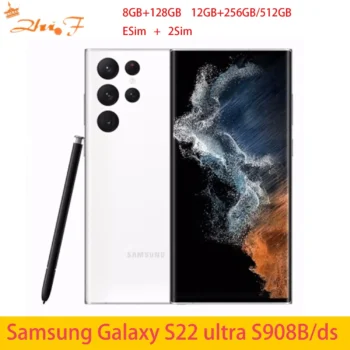 Samsung Galaxy S22 Ultra 5G S908B S908B/DS Dual Sim RAM 8/12GB ROM 128/256/512GB NFC SPen Cell Phone