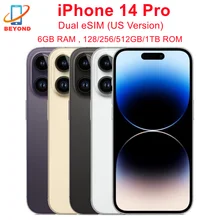 Apple iPhone 14 Pro Dual eSIM 128/256/512G/1TB ROM 6GB RAM 6.1