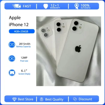 Apple iPhone 12 5G Face ID Mobile Phone Original Used Unlocked 6.1