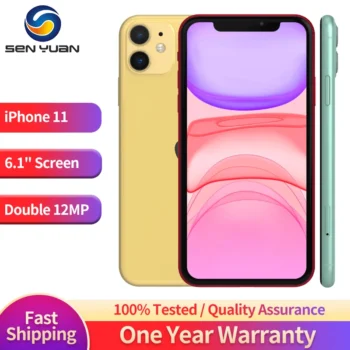 Apple iPhone 11 64GB/128GB/256GB Unlocked iOS A13 With Face ID 12MP+12MP Camera 6.1