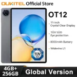 OUKITEL OT12 Tablet 11 Inch HD Display Android 14 16(4+12) GB RAM 256GB ROM Widevine L1 8000mAh Eye protection screen Pad PC