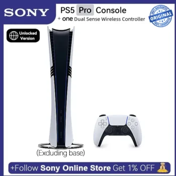 Origianl Sony PlayStation 5 PS5 Pro Digital Edition Console 2TB SSD Wi-Fi 7 Enhanced Image Quality PS5 Pro Video Game Console